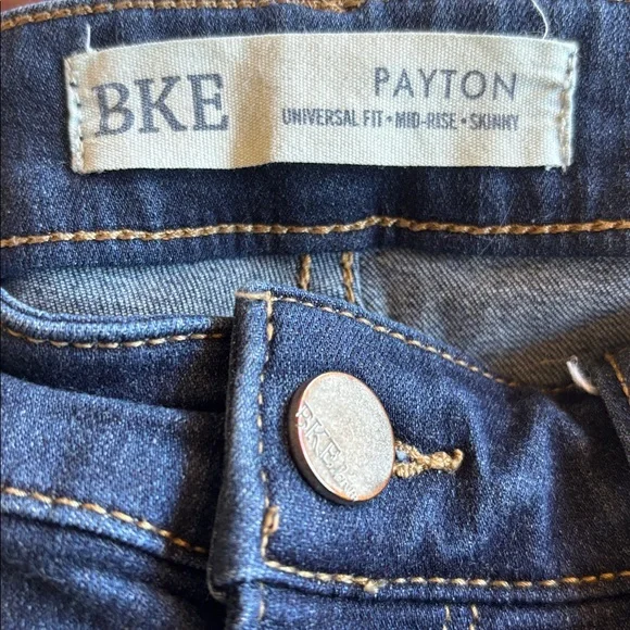 BKE Buckle Payton Midrise Skinny Blue Jeans Size 27 - Picture 6 of 8